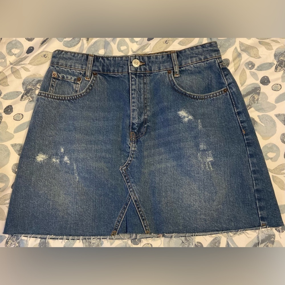 Urban Outfitters Women's Blue Jean Skirt BDG Large